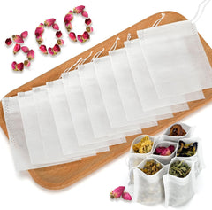 300-pack disposable drawstring tea filter bags