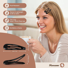 Close-up of glossy black enamel snap clip mechanism