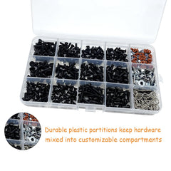RC hardware kit contents including washers, nuts, and clips