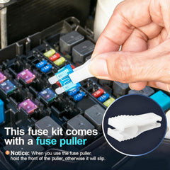 300-Piece Automotive Blade Fuse Assortment Kit – Standard, Mini & Micro with Fuse Puller