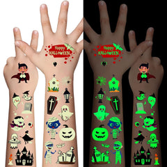 360-piece glow in the dark Halloween temporary tattoos