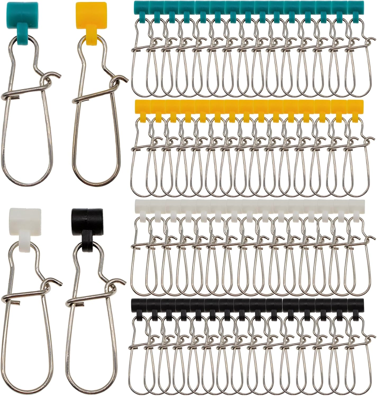 60-piece stainless steel fishing sinker slides in 4 colors