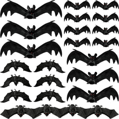 24-piece 3D Halloween hanging bats decoration set