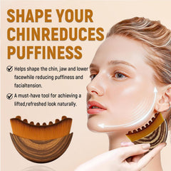 Contour brush used for neck lymphatic drainage massage