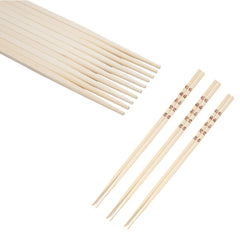 Bamboo Chopsticks Chinese , 10" Long, Natural Bamboo Color - 12 Pairs