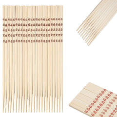 Bamboo Chopsticks Chinese , 10" Long, Natural Bamboo Color - 12 Pairs