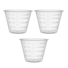 Disposable Medicine Cups Graduated, Bulk Pack of 100, 1 oz 30ml Small Plastic