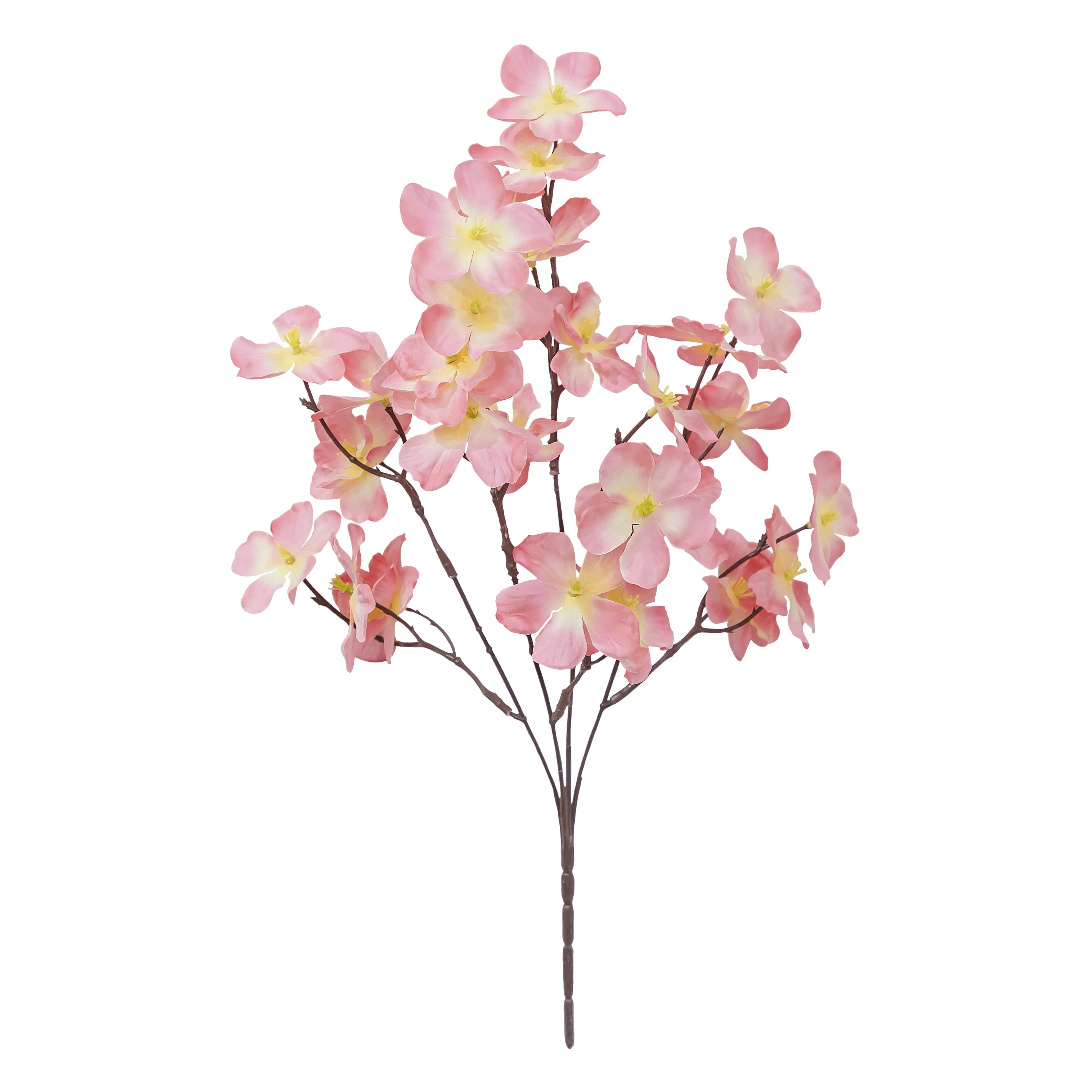 16-inch artificial pink cherry blossom pick