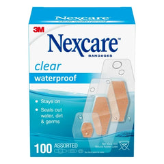 Nexcare Waterproof Design Adhesive Bandages Assorted Sizes Breathable 100 Count